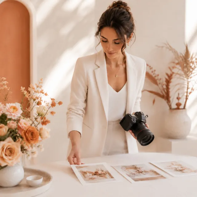 Photographe de mariage gérant ses demandes, devis et contrats avec le logiciel IBDA